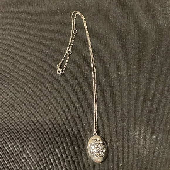 NWT Charm and necklace that says “You make the world a better place” - Picture 2 of 3